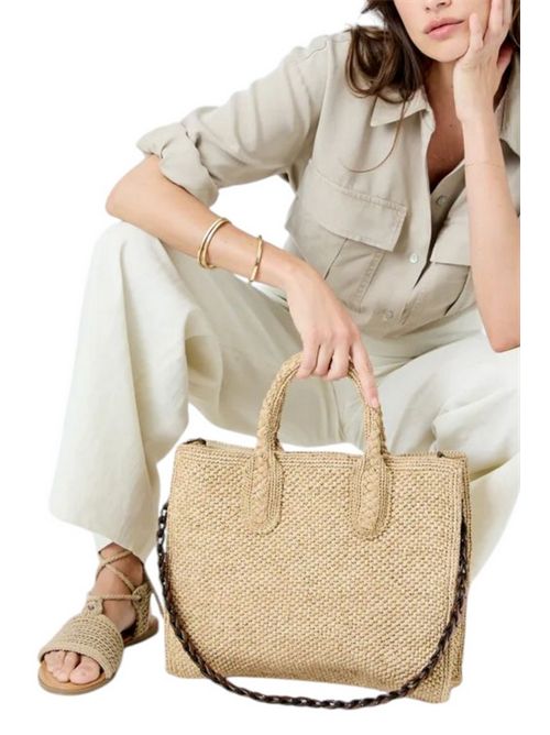 shopping donna con tracolla treccia IBELIV | RARYDARK TEA